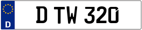 Trailer License Plate